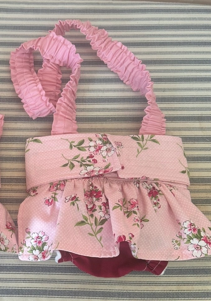 Pink Floral Ruffle